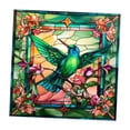 thumbnail image 2 of Colibrí ventana se aferra vidrio se aferra anticolisión extraíble, colorido ventana pegatina ventana calcomanía para oficina, tienda, cafetería, 2 of 8