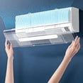 thumbnail image 1 of weibbin Plastic Air Conditioner Windshield Deflector Adjustable Wall Mounted 23.6 39.4in White, 1 of 6