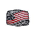 thumbnail image 3 of Men Silver Metal Belt Buckle Fashion USA Flag United States Of America, 3 of 5
