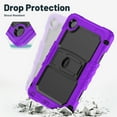 thumbnail image 5 of XYX For Lenovo Tab One 8.7 inch/Tab K9 2025 Case, 3in1 Heavy Duty Shockproof Tablet Case with Stand, Shoulder Strap, Purple, 5 of 7