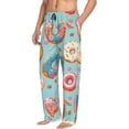 thumbnail image 2 of Xecao Colorful Donut Men's Straight Lounge Pajama Pants: The Ultimate in Comfortable Sleepwear, 2 of 9