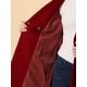 thumbnail image 5 of Abrigos de invierno raglán cruzados Allegra K con solapa con muesca para mujer Rojo oscuro XS, 5 of 6