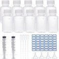 thumbnail image 2 of 50Pack 30ml Graduated Plastic Squeeze Sample Bottle Liquid Reagent Bottle for Liquid Laboratory, 2 of 8