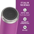 thumbnail image 4 of Botella de agua THERMOS ICON SERIES 700 ml de acero inoxidable Plum, 4 of 9