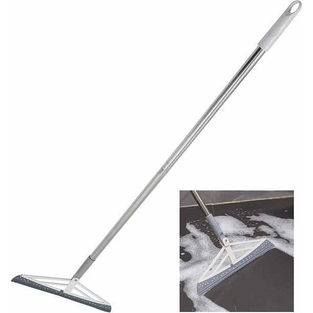 Escurridor De Agua Desmontable - Escoba De Silicona Y Polipropileno - 90 X 35 Cm - Perfecto Para Ducha, Baño, Cocina, Azulejos, Suelo, Vidrio Ventanas Espuma, Agua, Cabello JAMW Sencillez