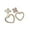 Silver, variant on Heart Clip-on Earrings Gold Tone 2 inch Crystal Heart Earrings