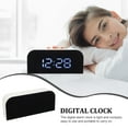 thumbnail image 3 of Soimiss Digital Alarm Clock for Home with Large LED Display Temperature USB Black, 3 of 6