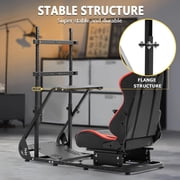 Marada Racing Simulator Cockpit with Monitor Stand, Gaming Chair for G923 G920 T500 Fanatec T3PA/Tgt