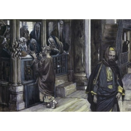 Judas Goes to the High Priests James Tissot (1836-1902French) Canvas Art - James Tissot (18 x 24)