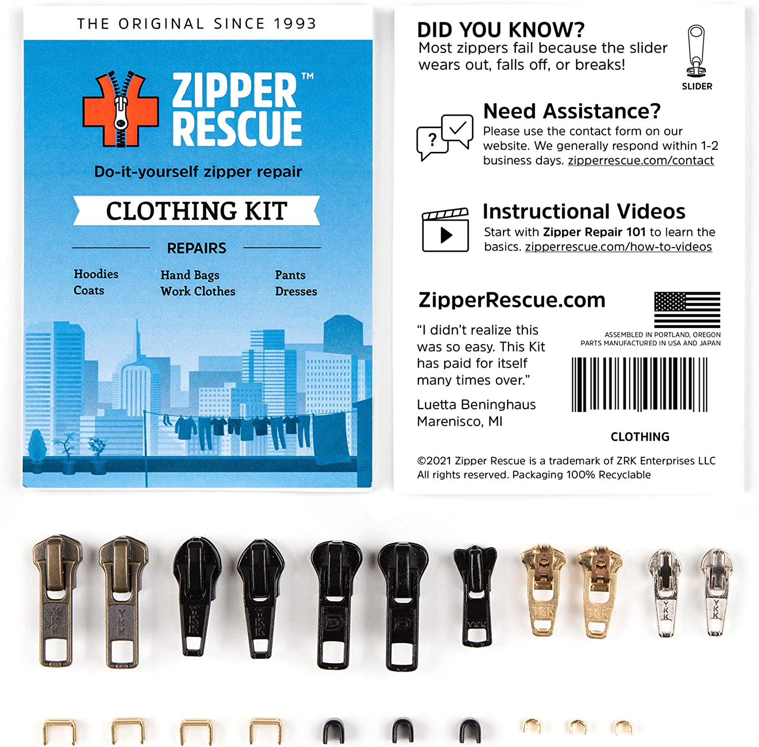 Zipper Rescue Kit, Clothing - image 2 of 9