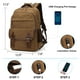 thumbnail image 2 of Mochila para portátil LUNLOPIK Canvas Vintage 15.6" USB Marrón, 2 of 6
