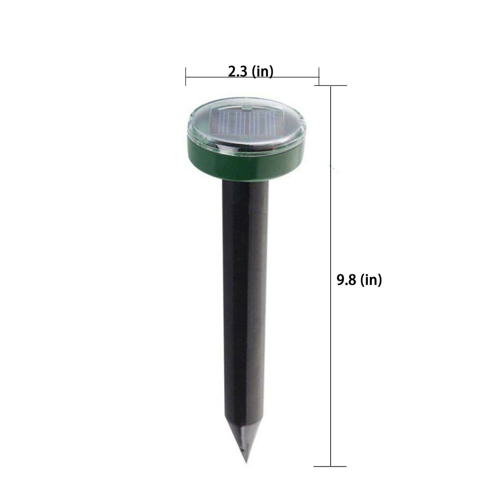 4 Pack Mole Repellent Solar Powered Outdoor,Gopher Repellent Ultrasonic Mole Repellent Stakes Waterproof Sonic Mole Spikes