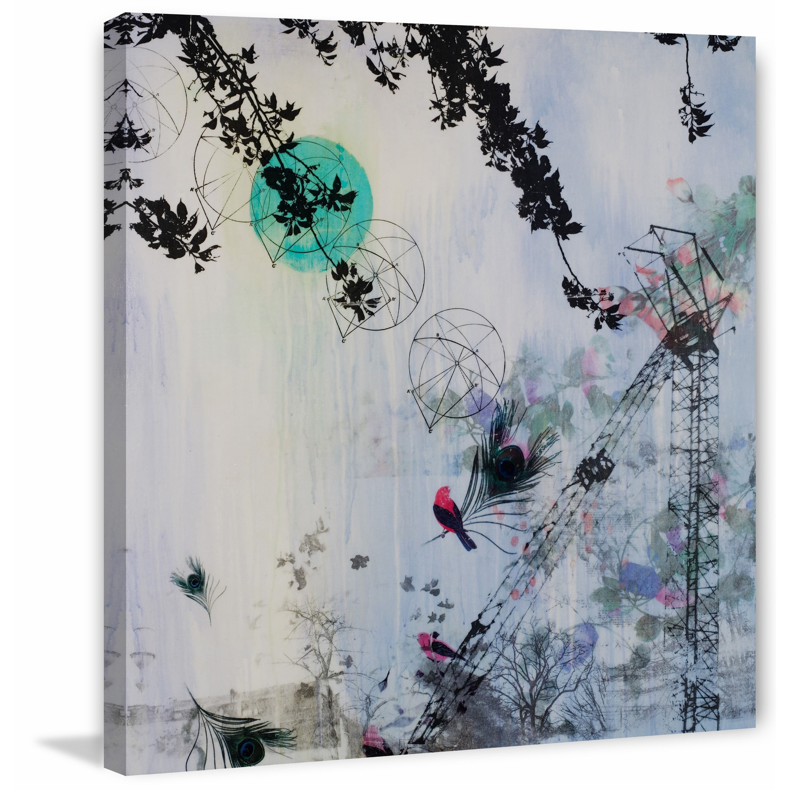 "Blue Moon" Painting Print on Wrapped Canvas