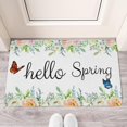 thumbnail image 2 of Hello Spring Floral Flowers Doormat,Non Slip Absobant Welcome Mat Decorations Floor Door Mats for Indoor Outdoor Home, 2 of 6