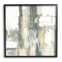 Stupell Industries Layered Abstract Collage Painting Black Framed Art Print Wall Art, Design by Roey Ebert