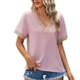 thumbnail image 1 of Womens Short Sleeve Tops Womens V- Neck Recreational Short Sleeve Tops Women Short Sleeve Tops Short Sleeve Tops for Women Womens Tops Long Sleeve Womens Tops Short Sleeve, 1 of 10