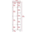 thumbnail image 3 of 8.50 in Deep Cabinet, Multiple Shelves | Good for Small Space Storage, 3 of 7