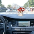 thumbnail image 4 of NWOKYZGH Flower Car Accessories Bling Dashboard Decorations, Car Flower Vase Decals, Cute Car Interior Decor, Bling Desk Flowers for Women office Girl Gifts, 4 of 5
