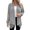 Gray, variant on Cardigan for Women Long Gray Summer Long Sleeve Duster Cardigan Solid Color Sweater Cover up Irregular Hem Lightweight Open Front Outwear Beach Kimonos Plus Size 2XL