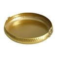 thumbnail image 2 of Fancyes Food Platter Fruit Tray Cosmetic Storage Tray Serving Dish Serving Tray Metal Fruit Plate for Cookie Desserts Nuts Restaurant gold 30cmx7.5cm, 2 of 8