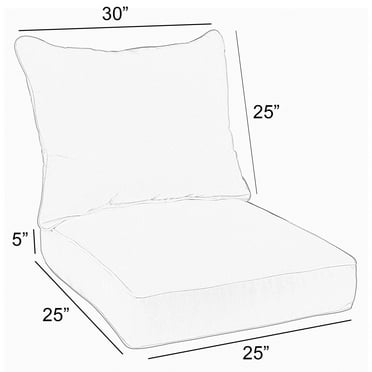 Sunbrella Yellow Lemons Indoor/ Outdoor Deep Seating Pillow and Cushion Set