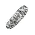 thumbnail image 3 of Anillo vintage de plata Grabado Flor Tibetano para mujeres Sunnimix, 3 of 5