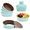 Green, variant on LIFVCNT 6 Pieces Mini Tart Pans with Removable Bottom, 3.6 Inch Nonstick Carbon Steel Tartlet Pans, Quiche & Mini Pie Pans with Tart Tamper, Multicolor