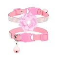 thumbnail image 5 of Sparkling Flower Tie Rhinestone Cat Collar with Secure Metal Buckle Adjustable Pet Necklace for Puppy and Feline Companions, 5 of 5