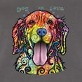 thumbnail image 5 of Wild Bobby Dean Russo Golden Retriever Is Love Dog Is Love Dog Lover Women Racerback Tank Top, Dark Grey, Medium, 5 of 5