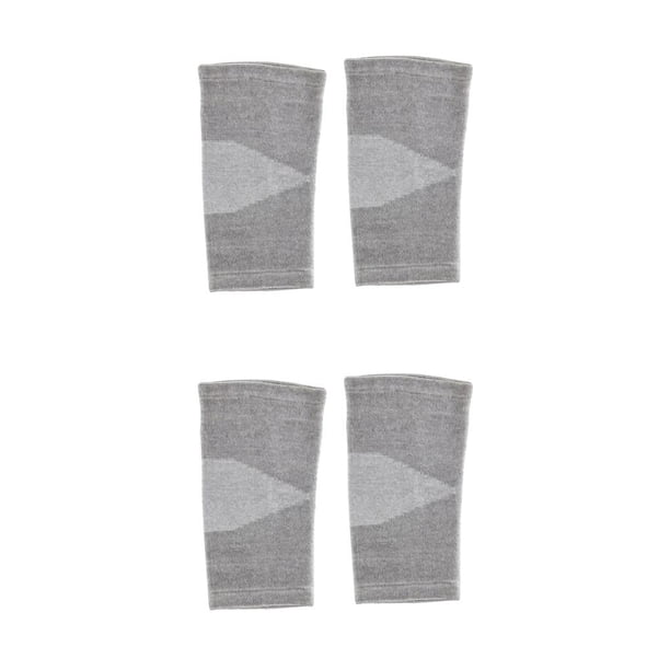 Mangas de compresión de rodilla Greeniant 1 par de tela de bambú Gris S M L