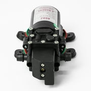 Rezlli 12V Water Pump for RV, Boat, and Camper, Self Priming Diaphragm Pump with Hose, 1 Pack