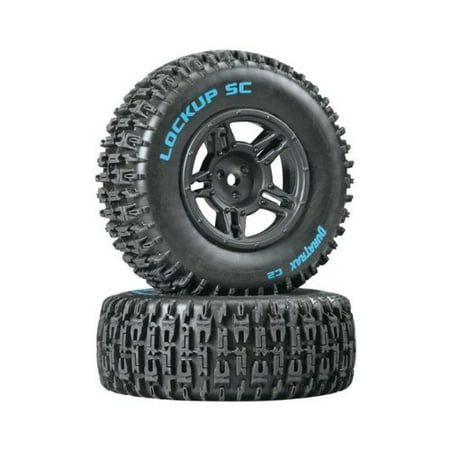 Lockup SC Tire C2 Mntd Blk Slash Blitz SCRT10 (2)