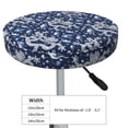 thumbnail image 4 of Xecao's Dragon Print Stool Covers offer stylish, washable protection for PU round bar stools, perfect for home or commercial use., 4 of 7