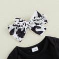 thumbnail image 6 of Cjfdfy Baby Girl Western Outfits Printed Long Sleeve Romper Tassel Bell Bottoms And Headband 3 Piece Fall Set Western Boots Print Let's Go Girl Shirt Flare Pants With Tassels Fall Outfits, 6 of 9