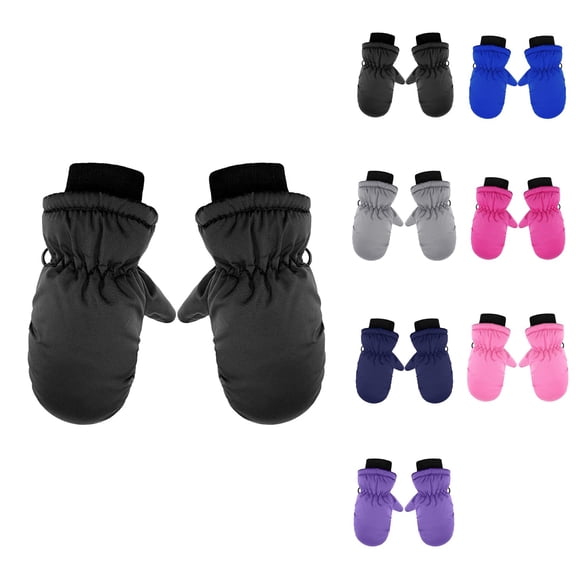 Waterproof Toddler Snow Mittens with Thinsulate Insulation – Cold Weather Ski Gloves for Baby Boys and Girls