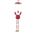 thumbnail image 2 of Ganz Holiday Parachuting Ornament - One Ornament 12 Inch, Metal - Dangling Legs Mx189331 Santa, 2 of 3