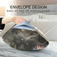 thumbnail image 4 of Yayeee Pillowcase Standard Size Set of 2 Satin Wrinkle Resistant Pillow Case, Watercolor Space, 4 of 8