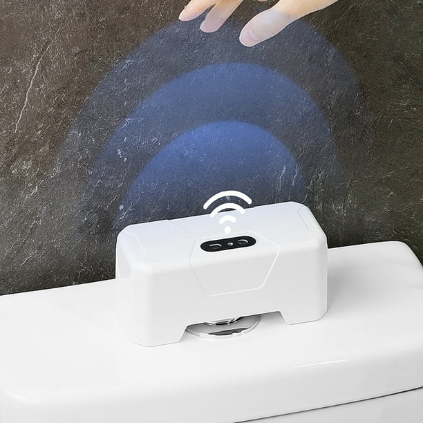 Prensa de descarga eléctrica Lavador con sensor de inodoros a prueba de salpicaduras para el baño del hogar (B)