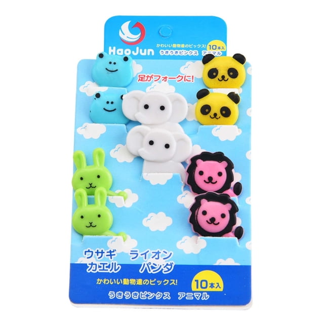 Ensemble de Mini Fourchettes Bento Zoo Mignon pour Enfants