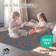 thumbnail image 4 of ODIKA 4'x6' Machine Washable Non-Slip Area Rug, Rustic Riverbed with Interlocking Motifs and Earthy Accents High Traffic Rug, Blue, 308774, 4 of 7