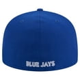 thumbnail image 4 of Men's New Era Royal Toronto Blue Jays Overlap 59FIFTY Fitted Hat, 4 of 6