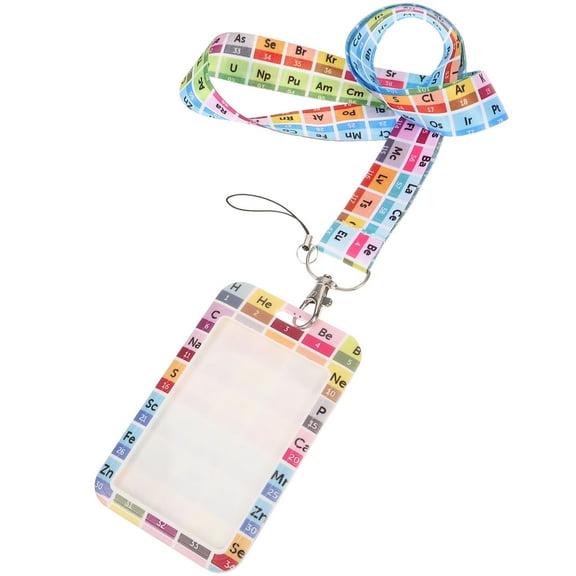 WRISTBIQUE Teacher Badge Holder Protective Card Sleeve with Lanyard for School and Work