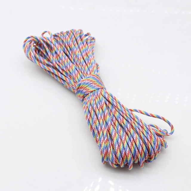 30m 4mm Thick Braided Paracord For Camping And Hiking, Handmade DIY Rope,camouflage-B55