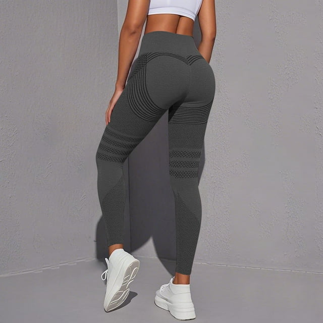 MKLEKYY Leggings para mujer, yoga, deportes, levantamiento de color, pantalones de fitness para mujer, cintura alta, pantalones para correr, pantalones de yoga