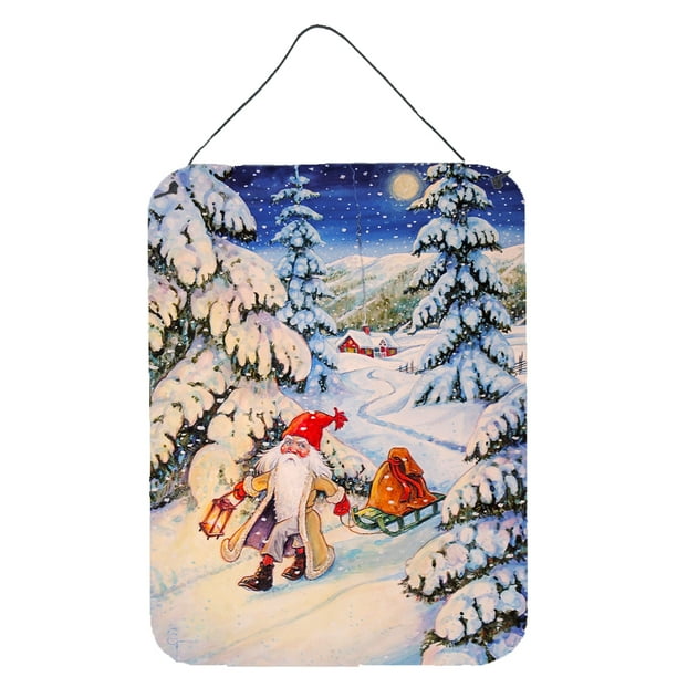 Christmas gnome pulling a sled wall or door hanging prints walmart Christmas gnome pulling a sled wall or door hanging prints walmart