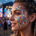 thumbnail image 4 of Rhinestone Multi Shape Colorful Face Gems for Crafts and Party Decorations for Festivals Concert Festival Events Diy Craft Supplies 1 Pack, 4 of 4