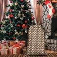 thumbnail image 4 of Christmas Bags Drawstring,Brown Christmas Gingerbread Pattern Large Xmas Christmas Gift Bags,Reusable for Xmas and New Year Party Favors and Supplies,27.6" X 19.7", 4 of 5