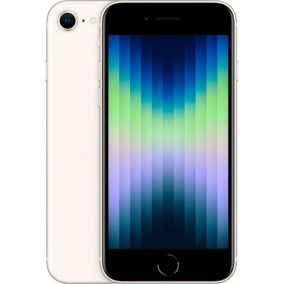Pre-Owned Apple iPhone SE 3 (3rd Gen) 64GB Fully Unlocked Verizon T-Mobile AT&T 4G LTE (2022) - Starlight