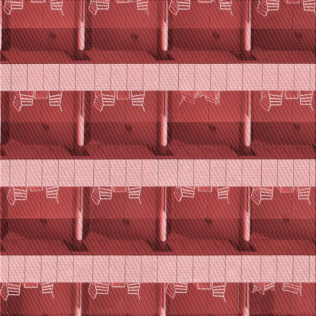 Ahgly Company Tapis d'Intérieur Lavables en Machine Pastel Transitionnel Rouge Rose, 7' Carré