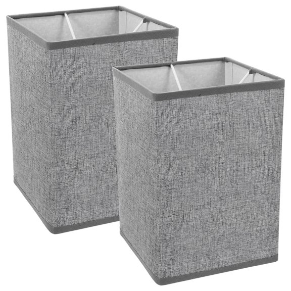 Raindrops  2 Pcs Linen Lamp Shade Replacement Wall Light Hand Crafted Office Grey